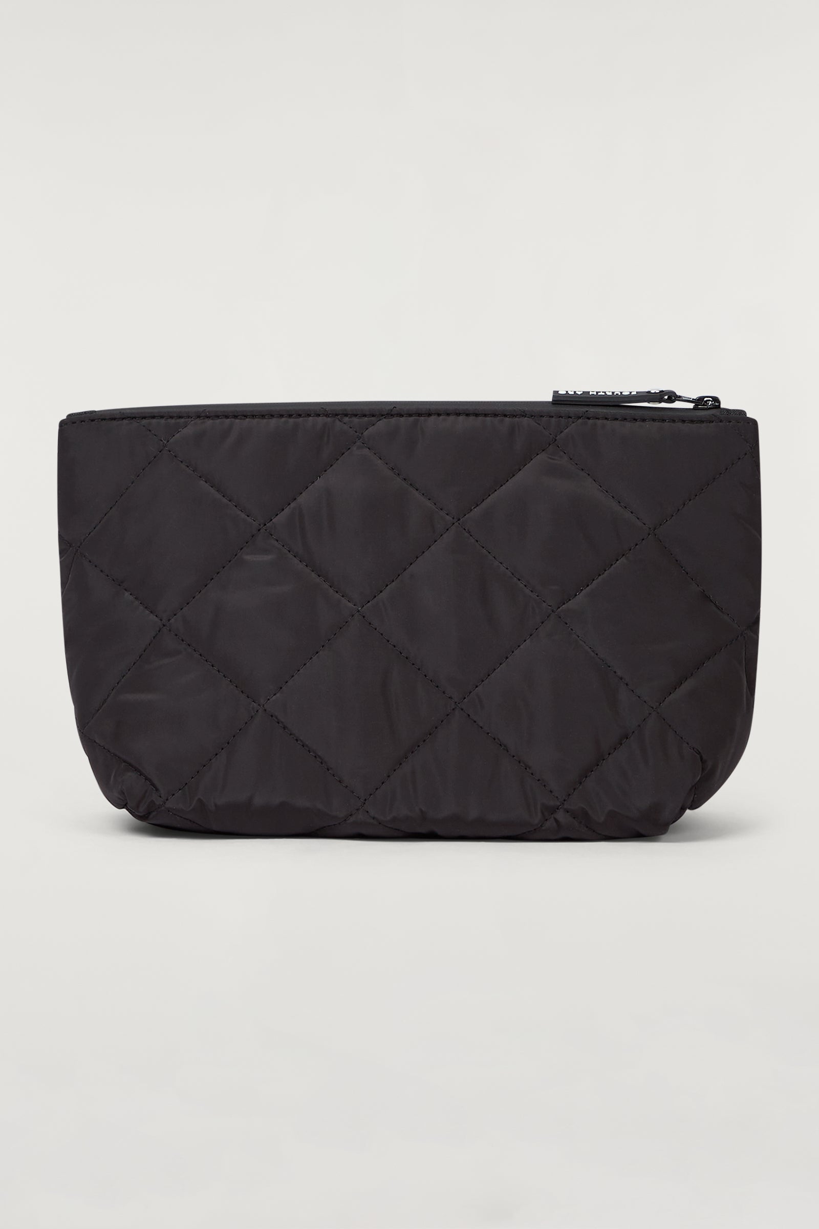 Diamond Quilted Cosmetic Bag Black