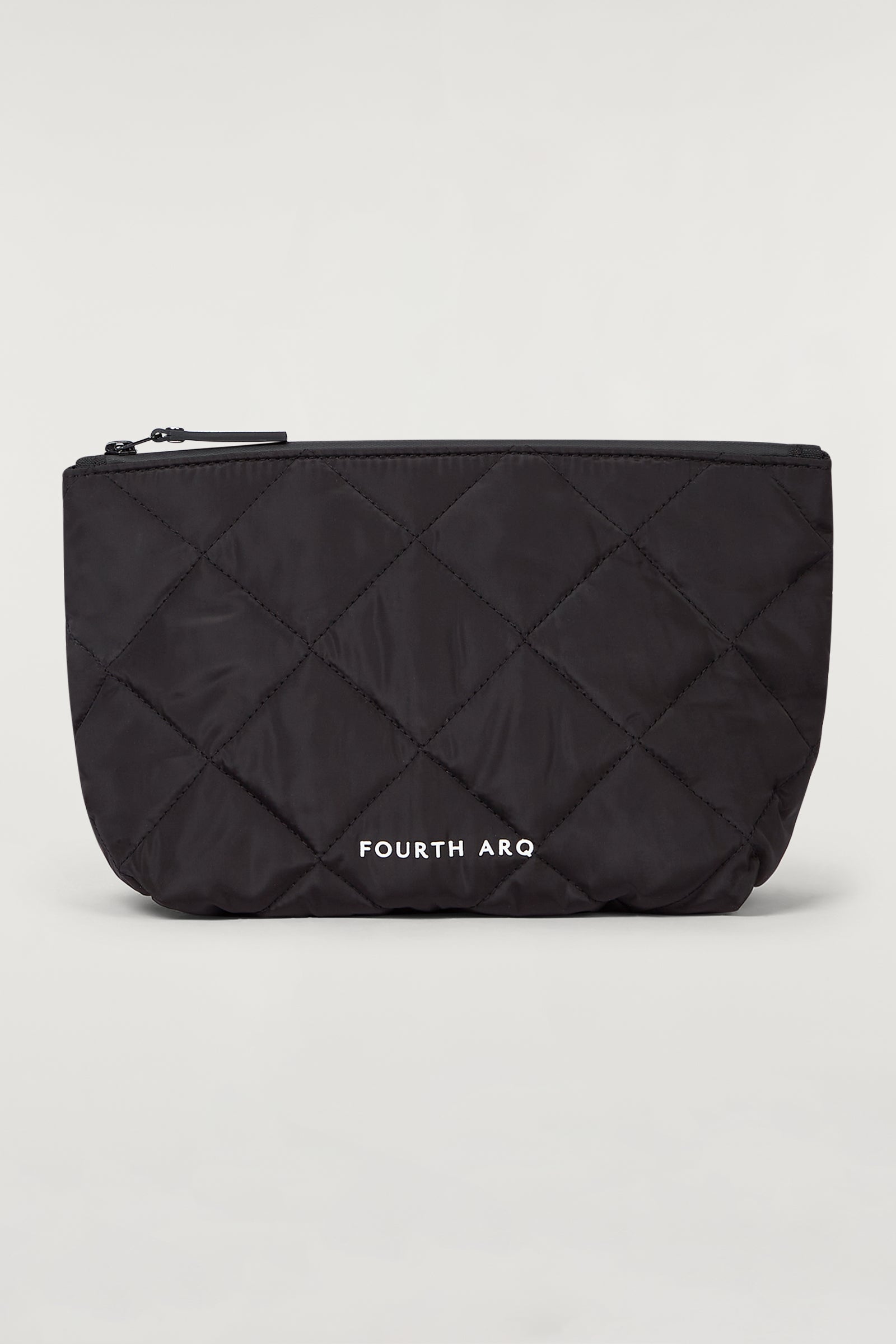 Diamond Quilted Cosmetic Bag Black