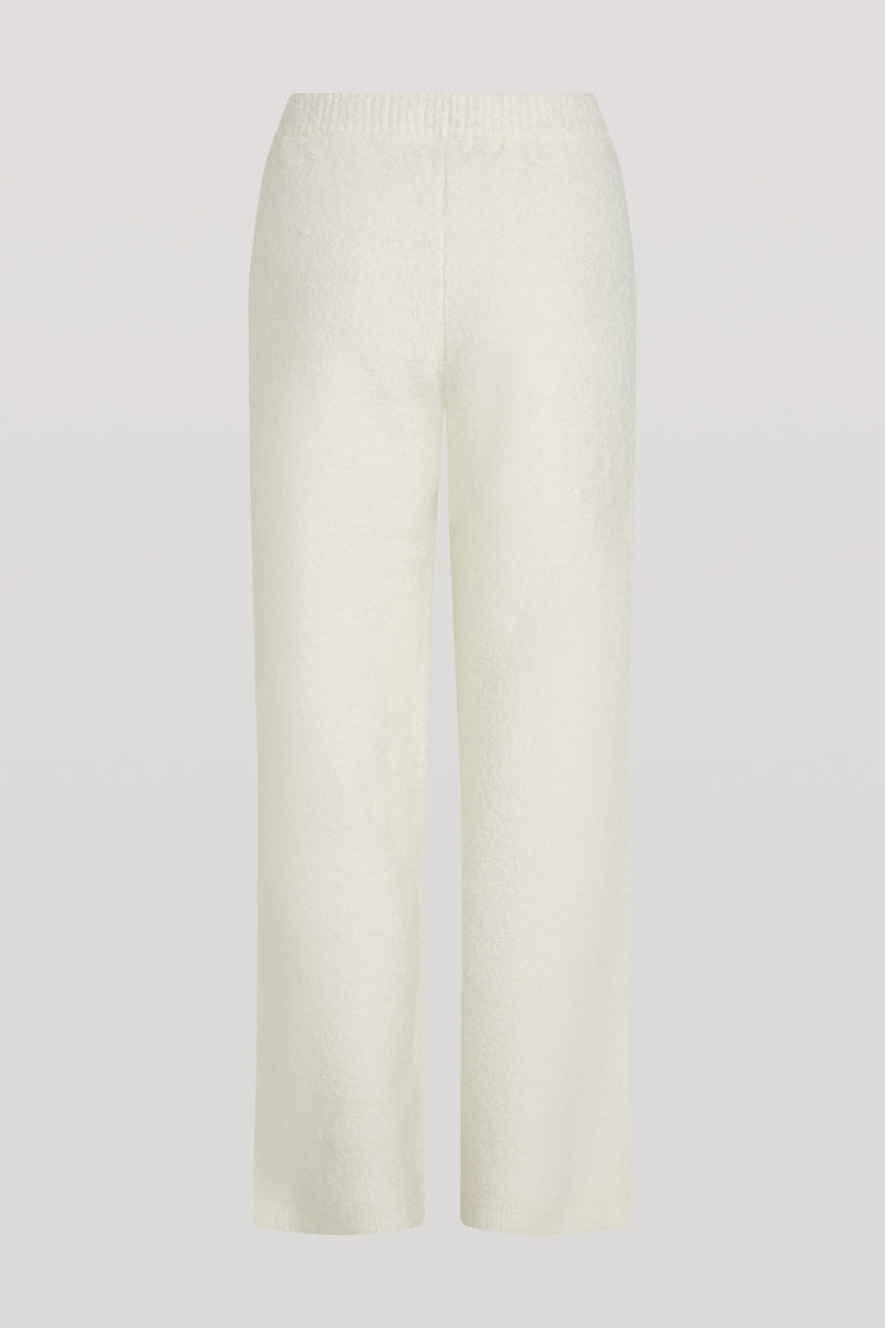 COCO Boucle Knit Joggers Cream