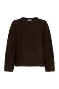 COCO Boucle Knit Sweater Dark Chocolate