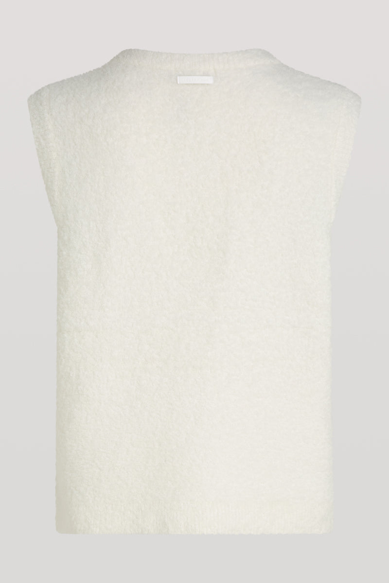 COCO Boucle Knit Vest Cream