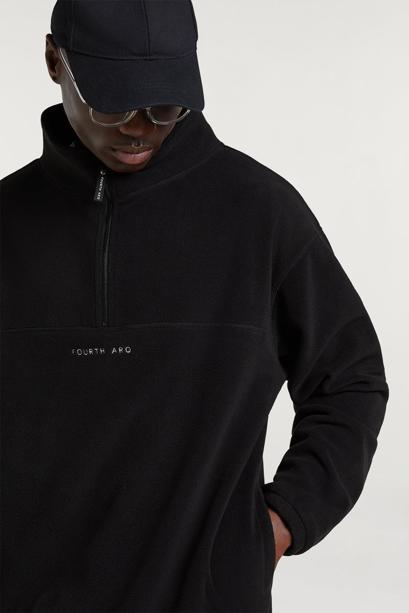 DEVAN Men's 'Cloud' Half-Zip Black
