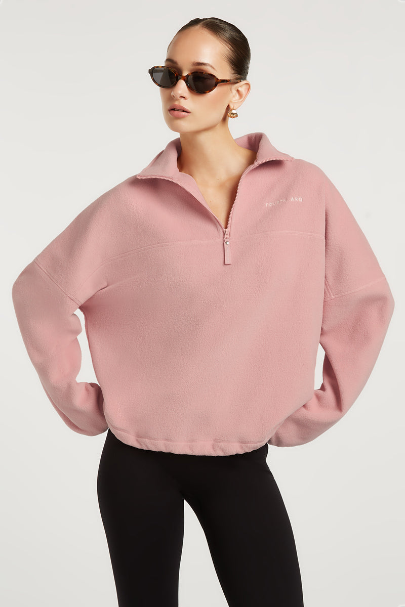 DEVAN 'Cloud' Half-Zip Ballerina Pink