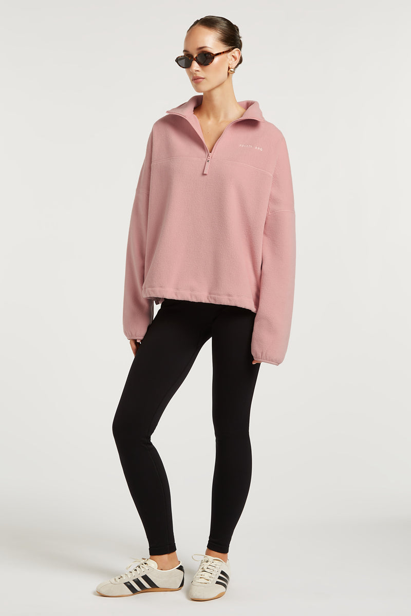 DEVAN 'Cloud' Half-Zip Ballerina Pink