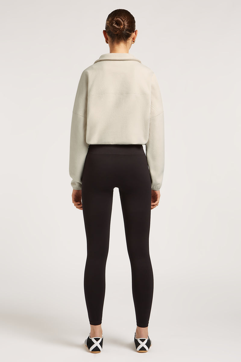 DEVAN 'Cloud' Half-Zip Pebble