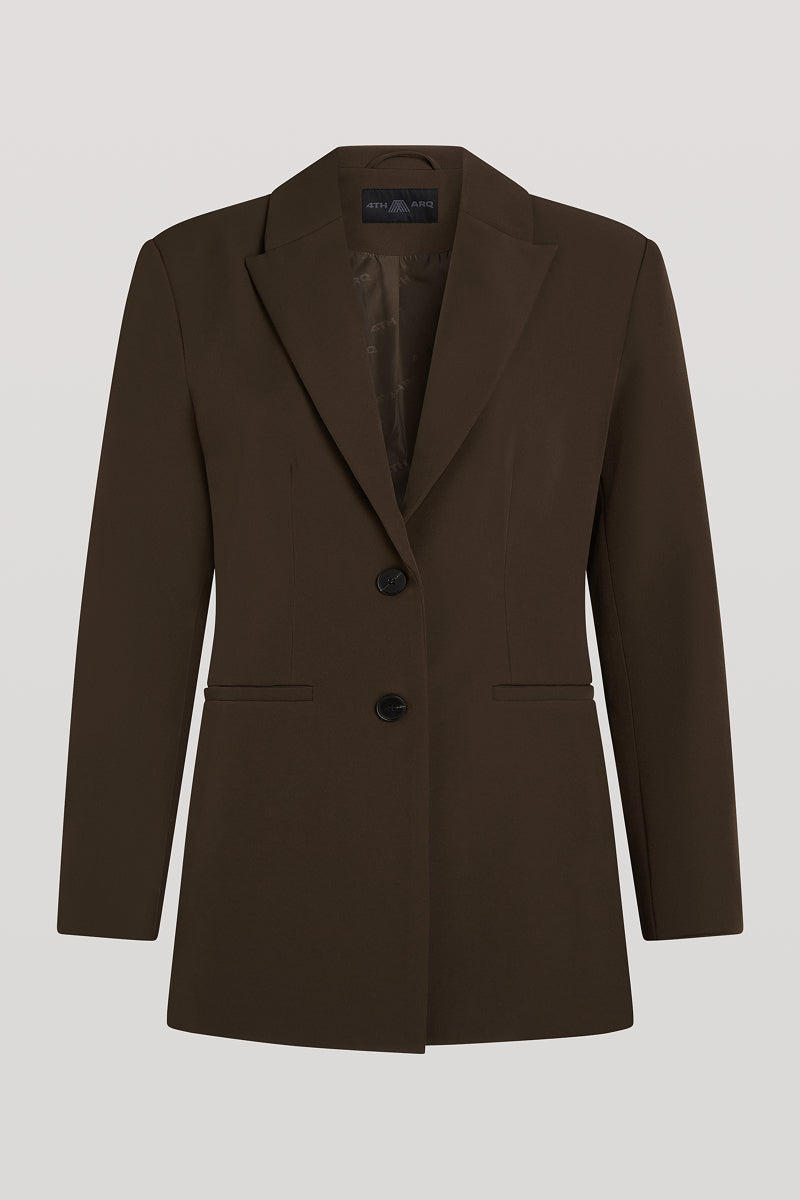 EDEN Tailored Oversized Blazer Brown