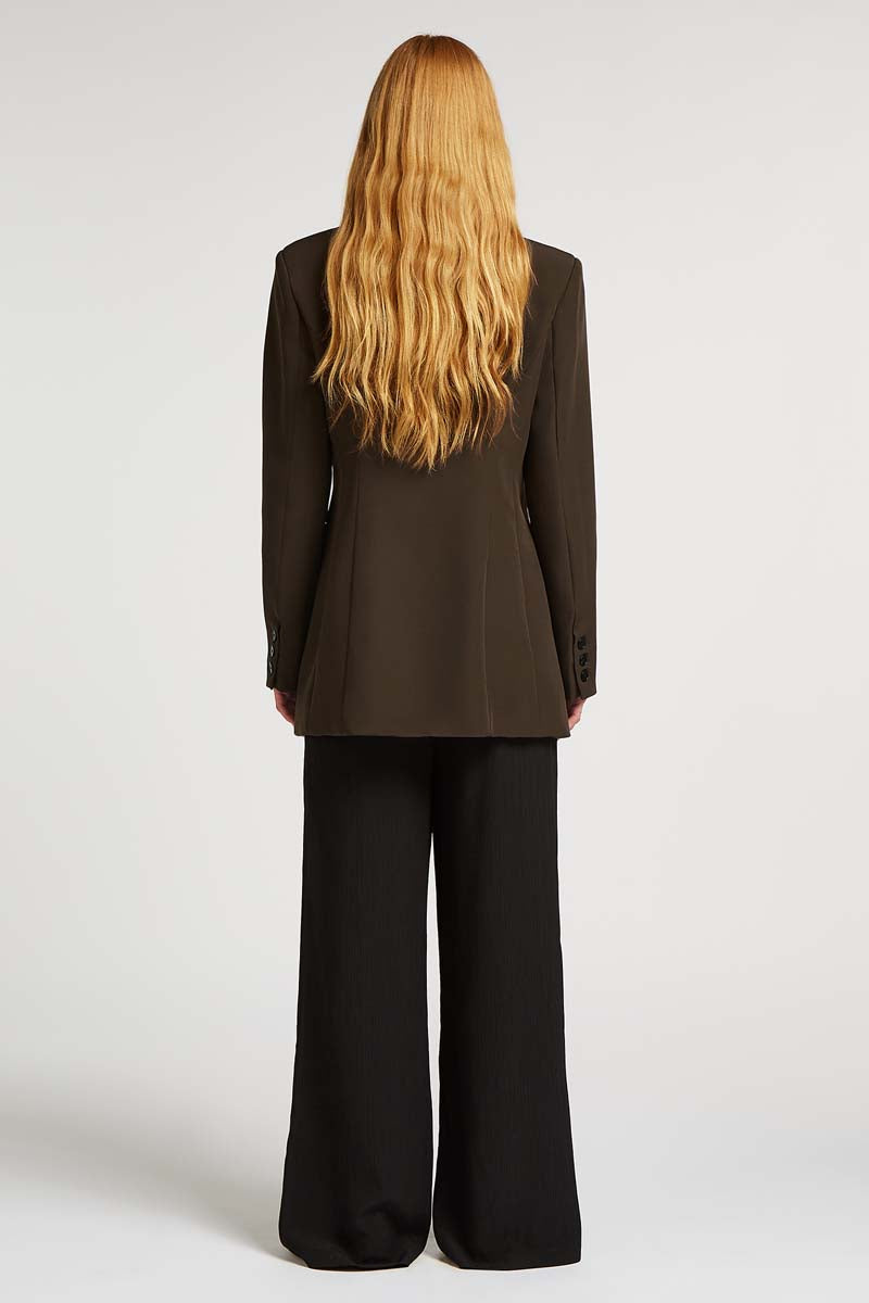 EDEN Tailored Oversized Blazer Brown