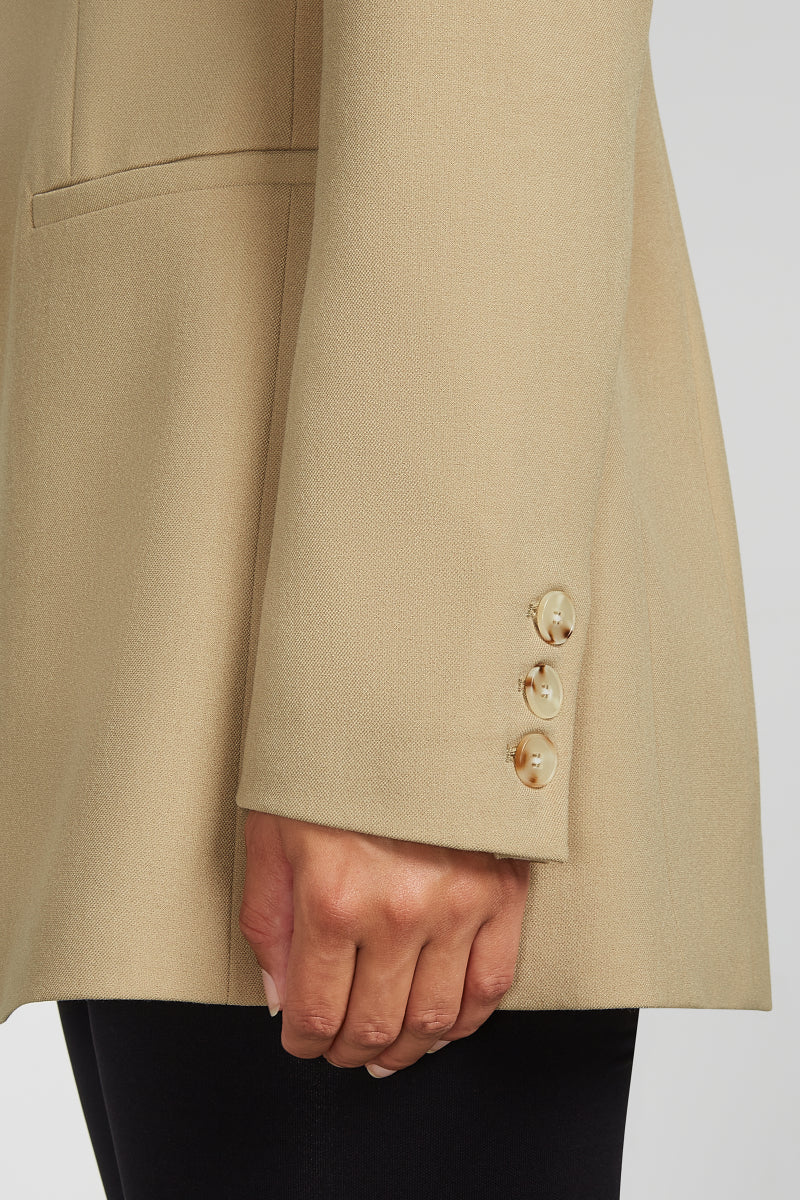 EDEN Structured Oversized Blazer Tan