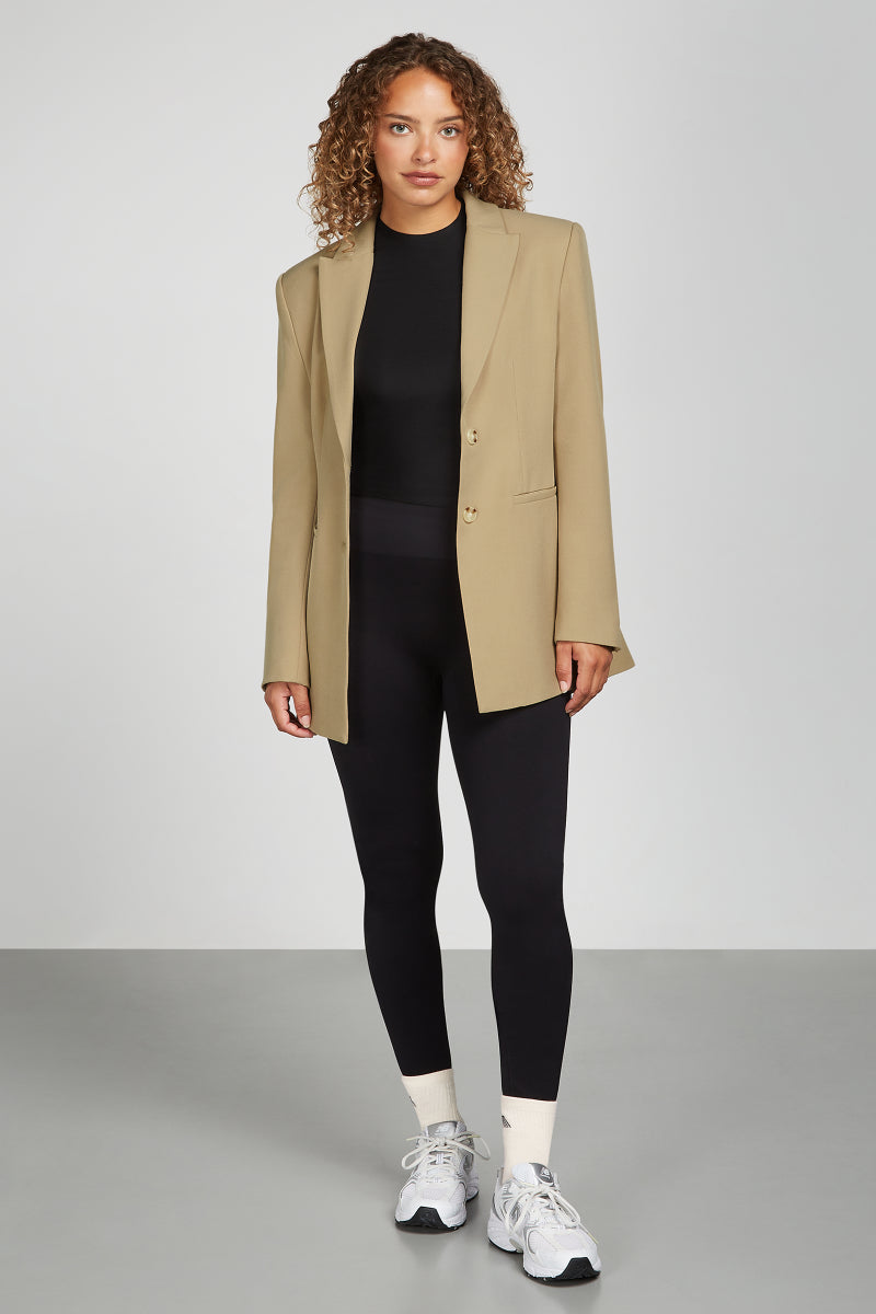 EDEN Structured Oversized Blazer Tan