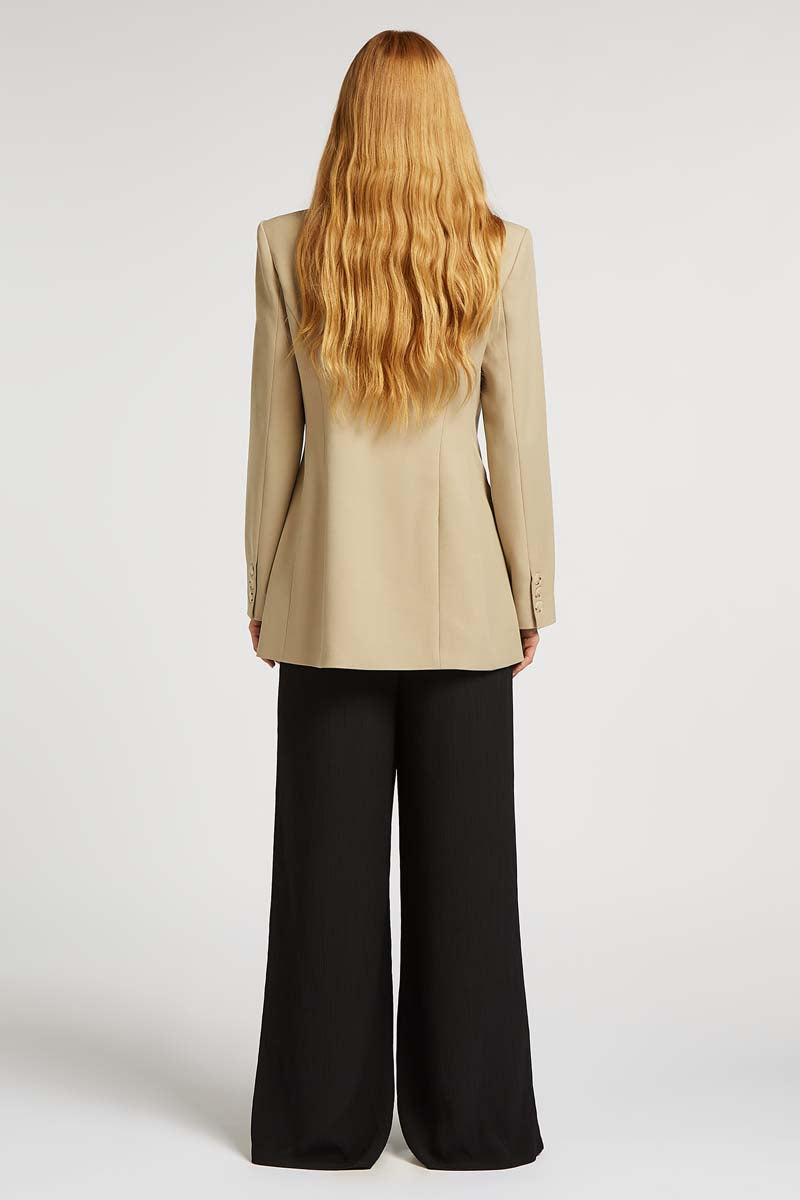 EDEN Tailored Oversized Blazer Tan