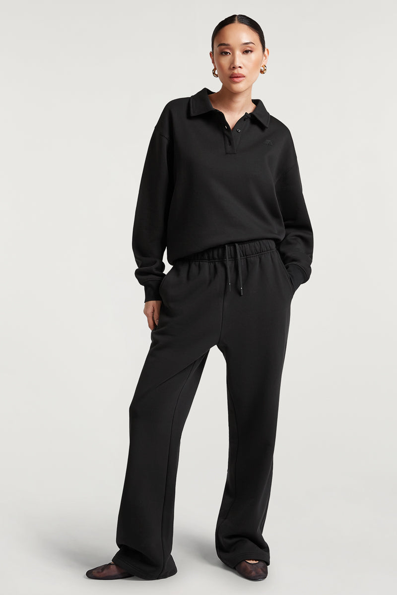 SENA Wide-Leg Joggers Black