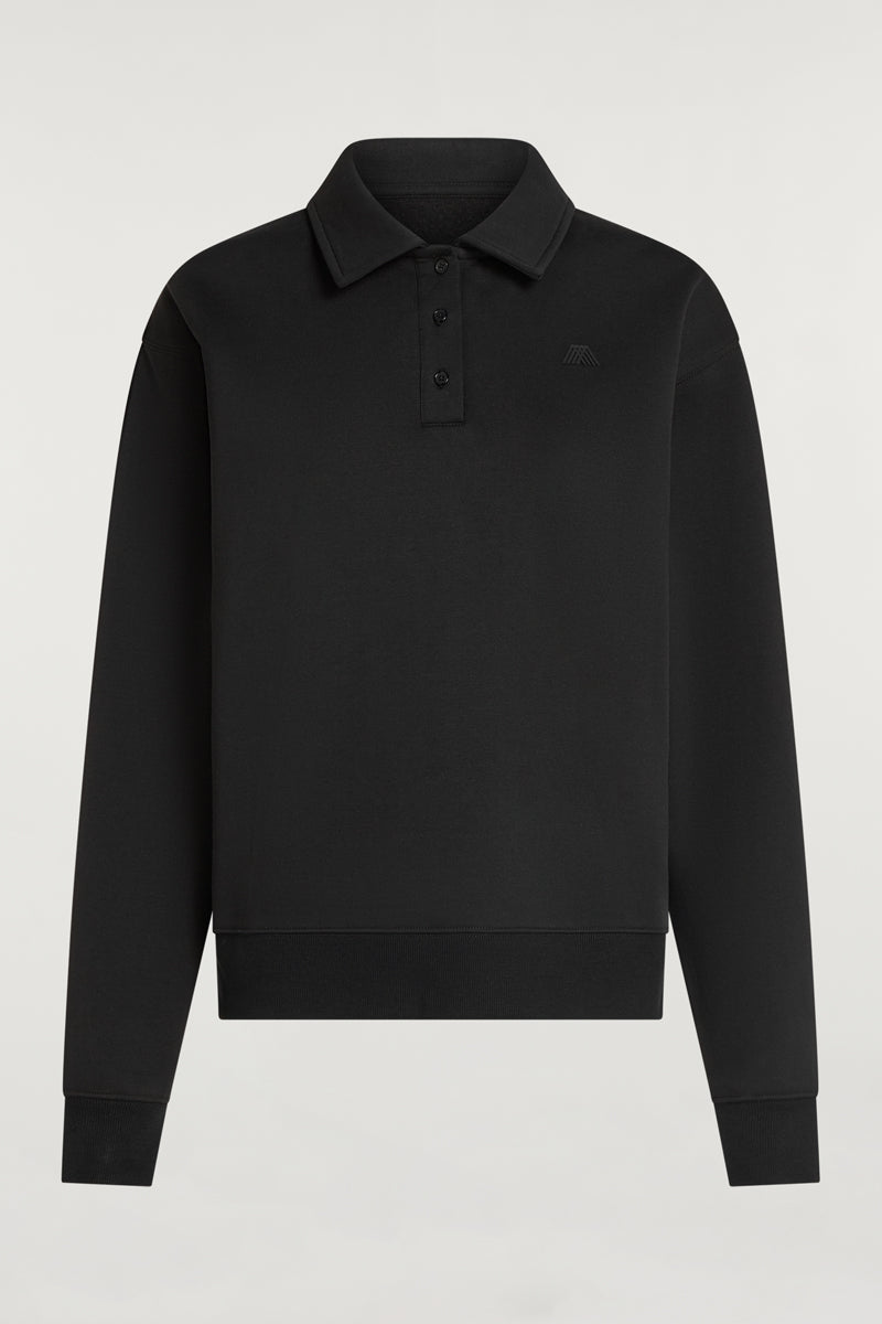 ELLIOT Collared Sweatshirt Black