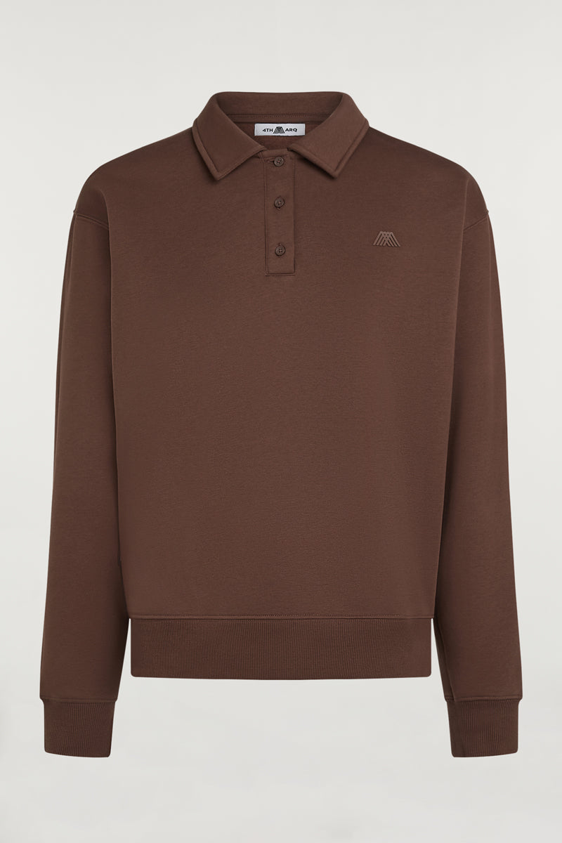 ELLIOT Collared Sweatshirt Cacao