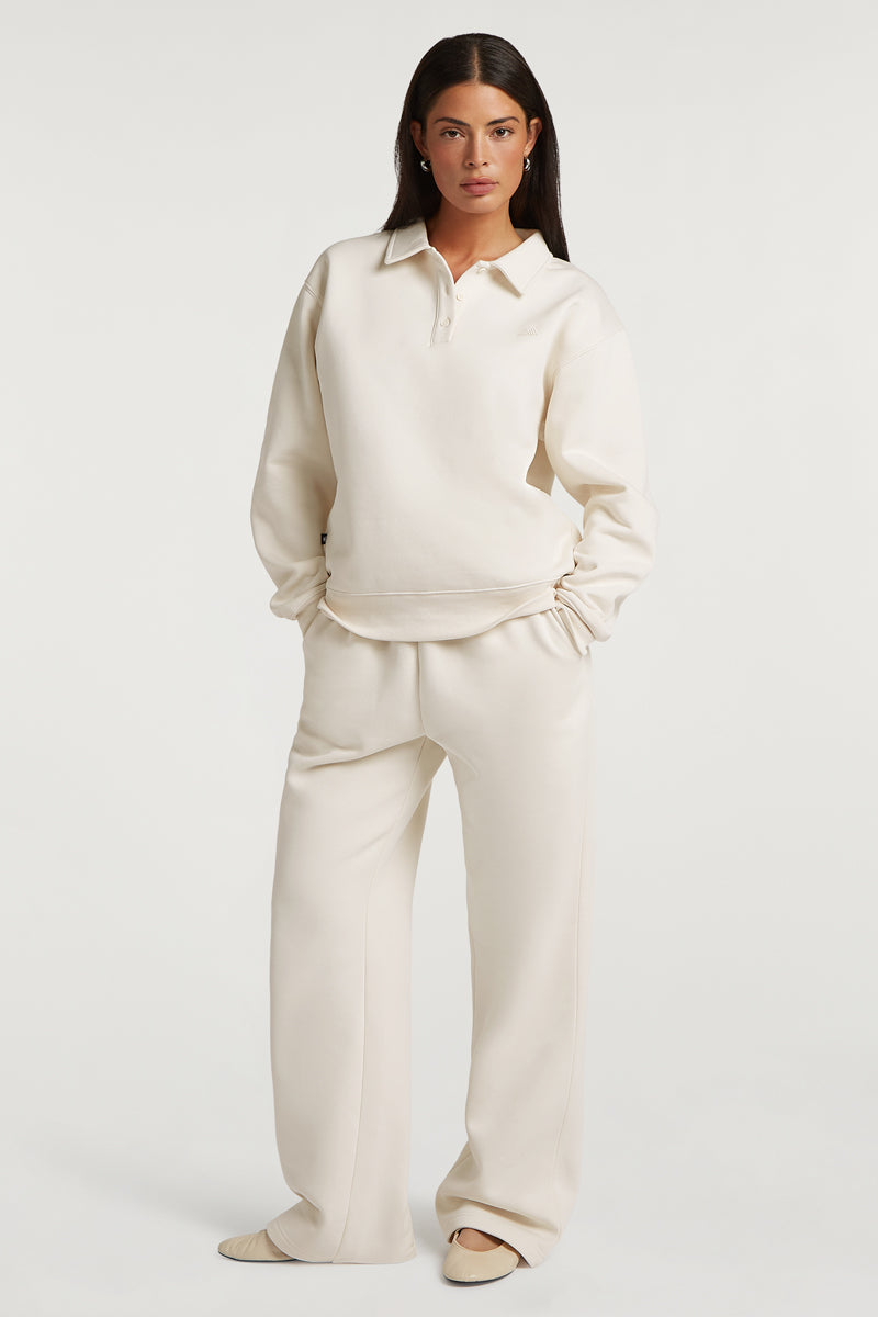 SENA Wide-Leg Joggers Cream