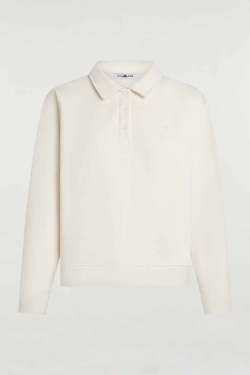 ELLIOT Collared Sweatshirt Cream
