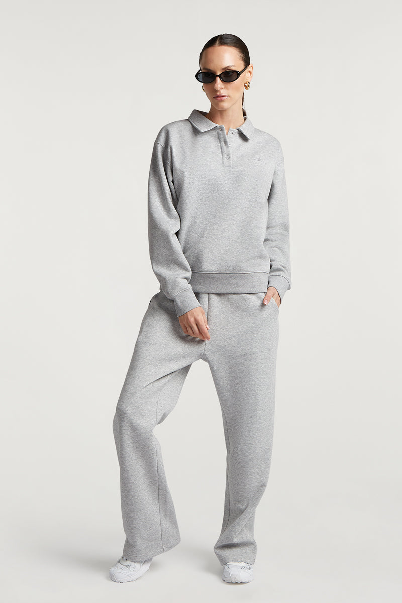 ELLIOT Collared Sweatshirt Grey