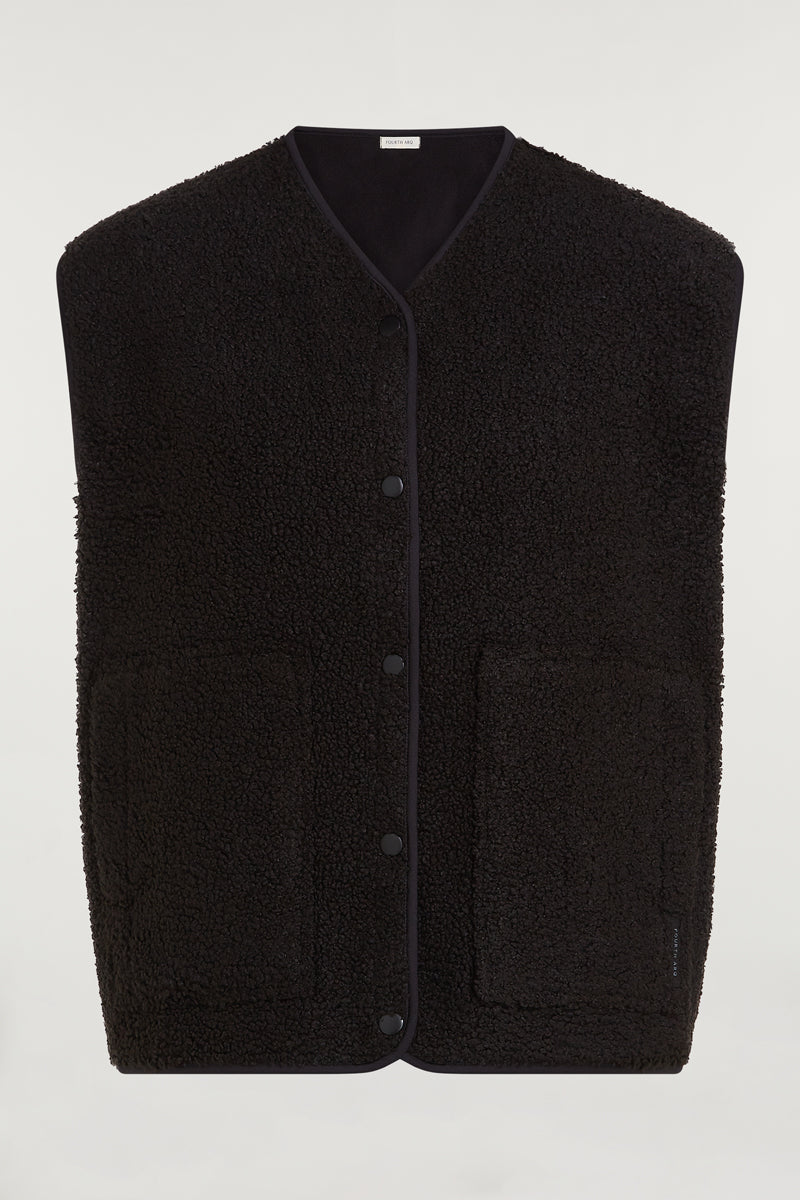 EMMY Borg Fleece Gilet Black
