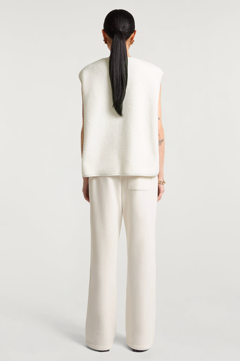 EMMY Borg Fleece Gilet Cream