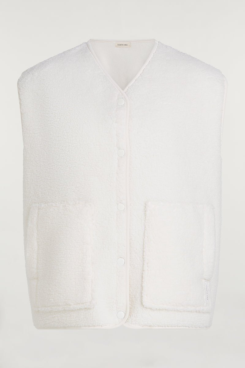 EMMY Borg Fleece Gilet Cream