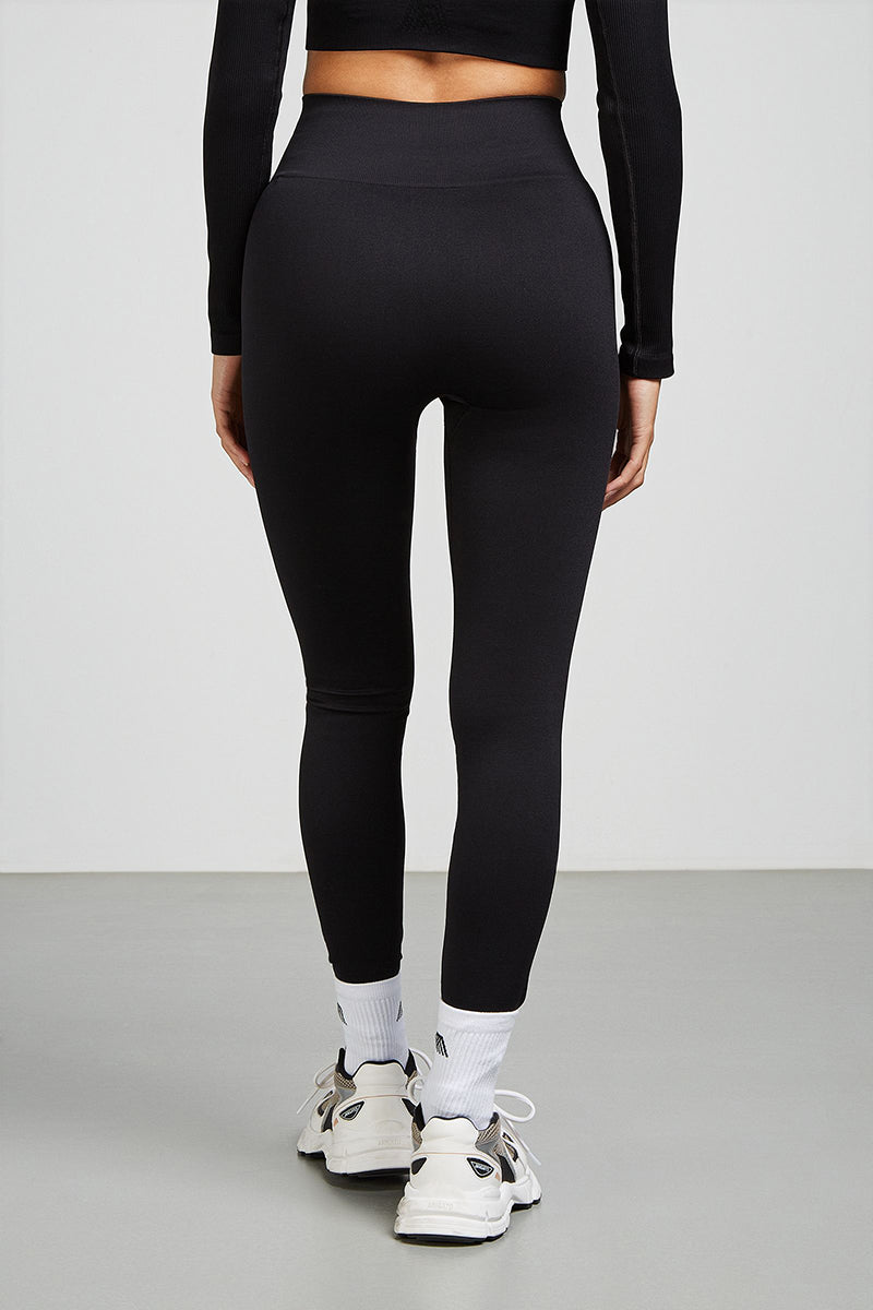 Topshop Petite branded waistband legging in black | ASOS