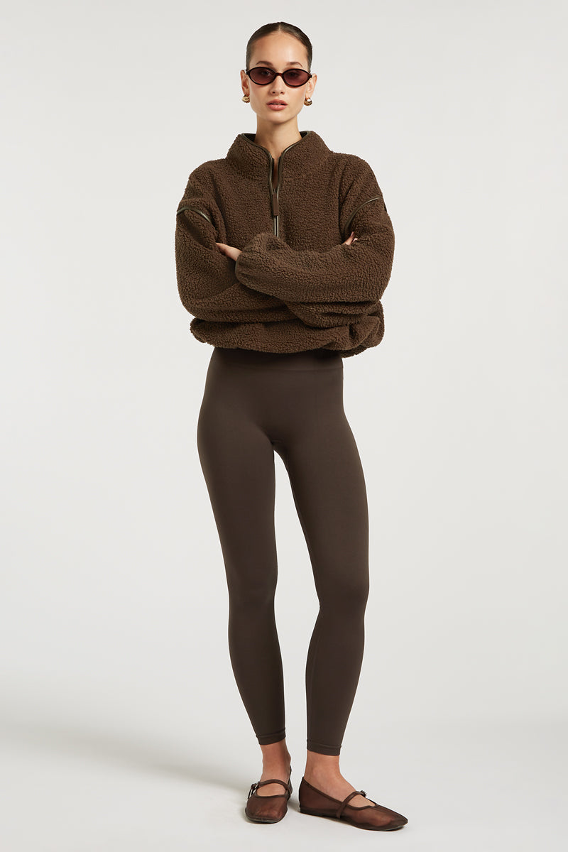 HARLOW Seamless Leggings Dark Chocolate