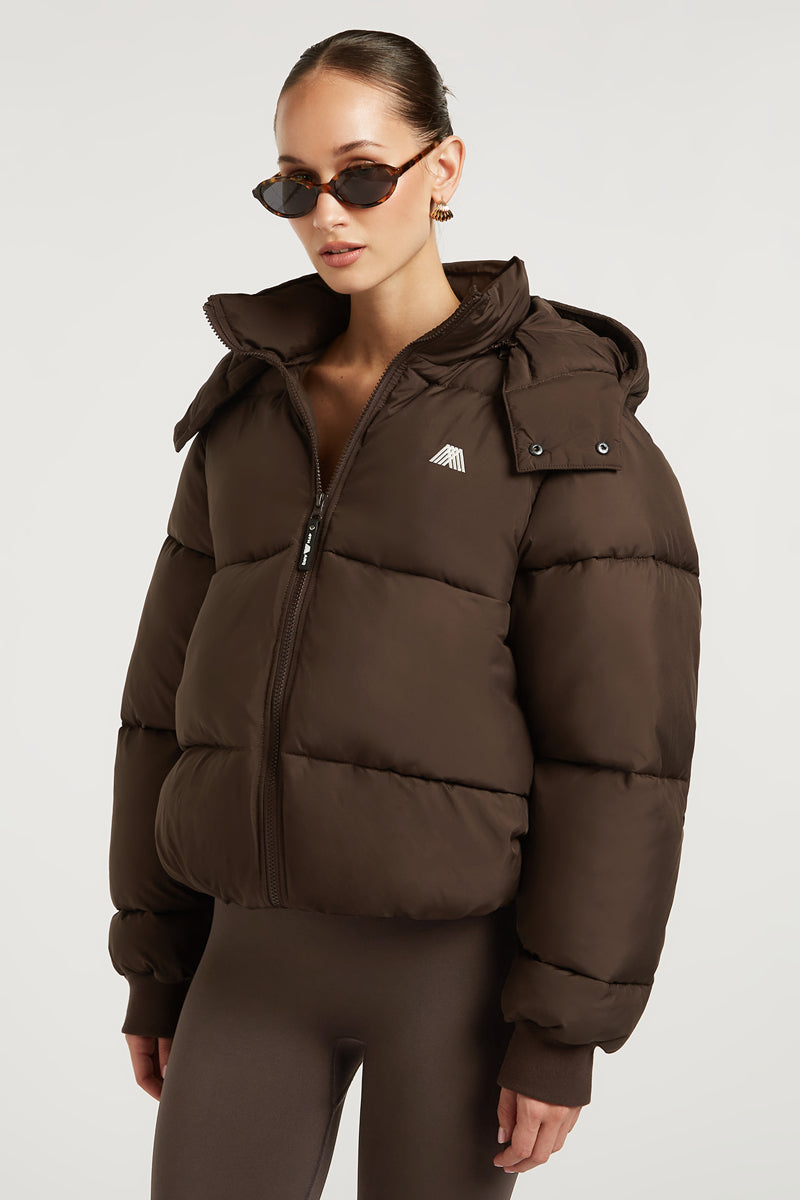 HUDSON Puffer Jacket Dark Chocolate