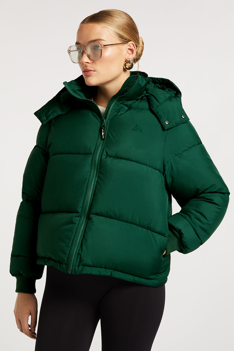 HUDSON Puffer Jacket Forest Green – 4TH ARQ