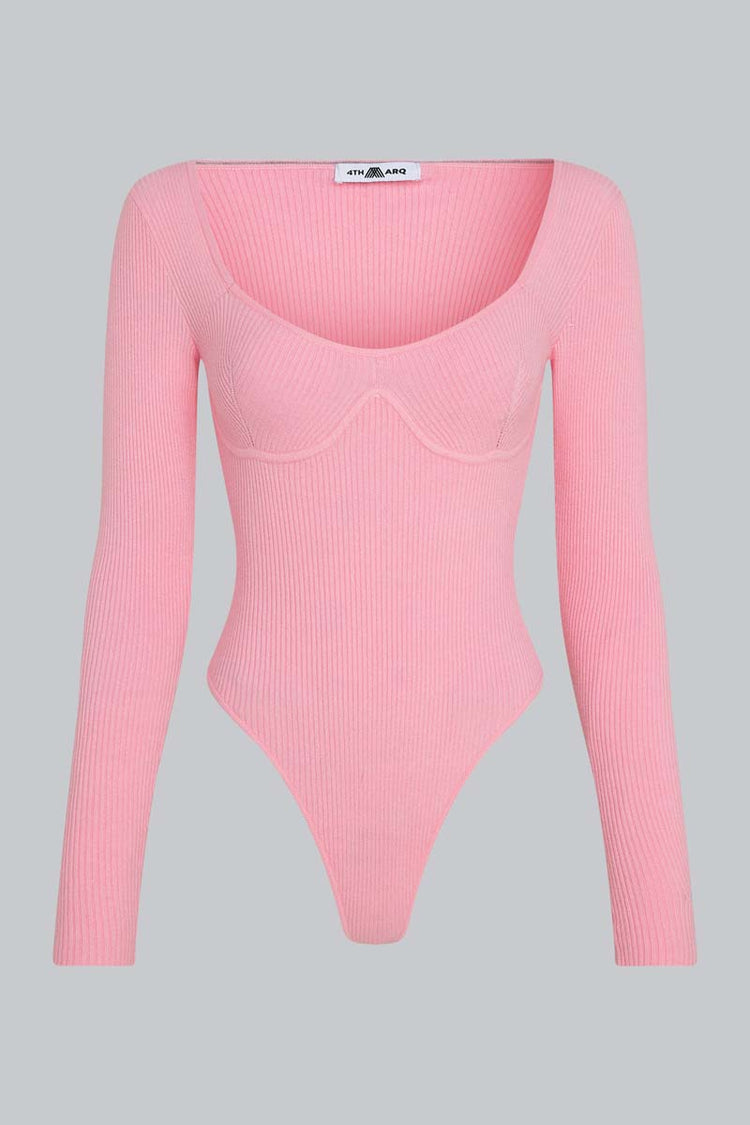 IVY Knit Bodysuit Baby Pink