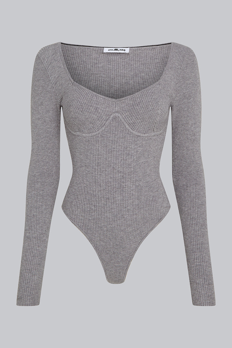 IVY Knit Bodysuit Grey