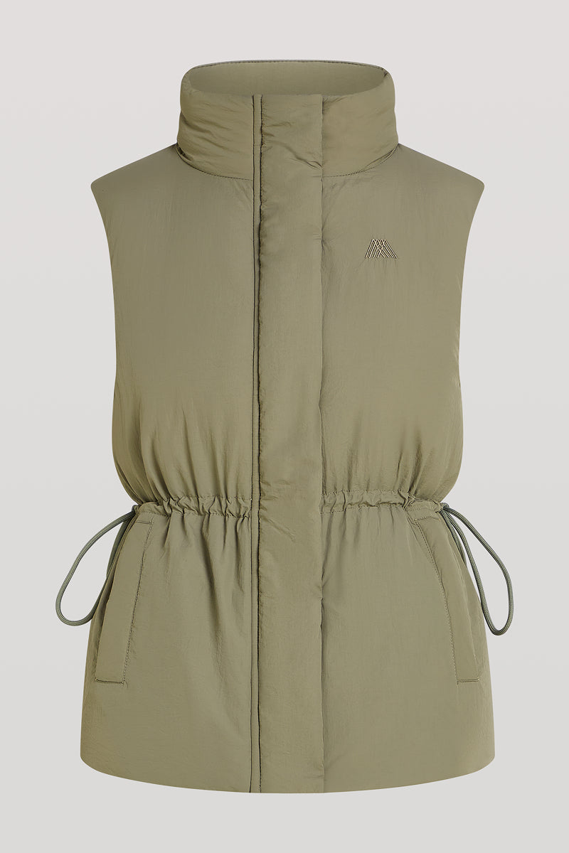 JETT Longline Gilet Khaki