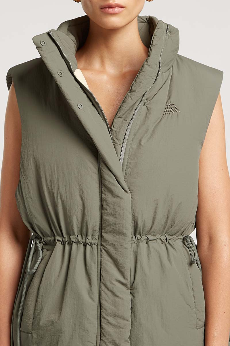 JETT Longline Gilet Khaki
