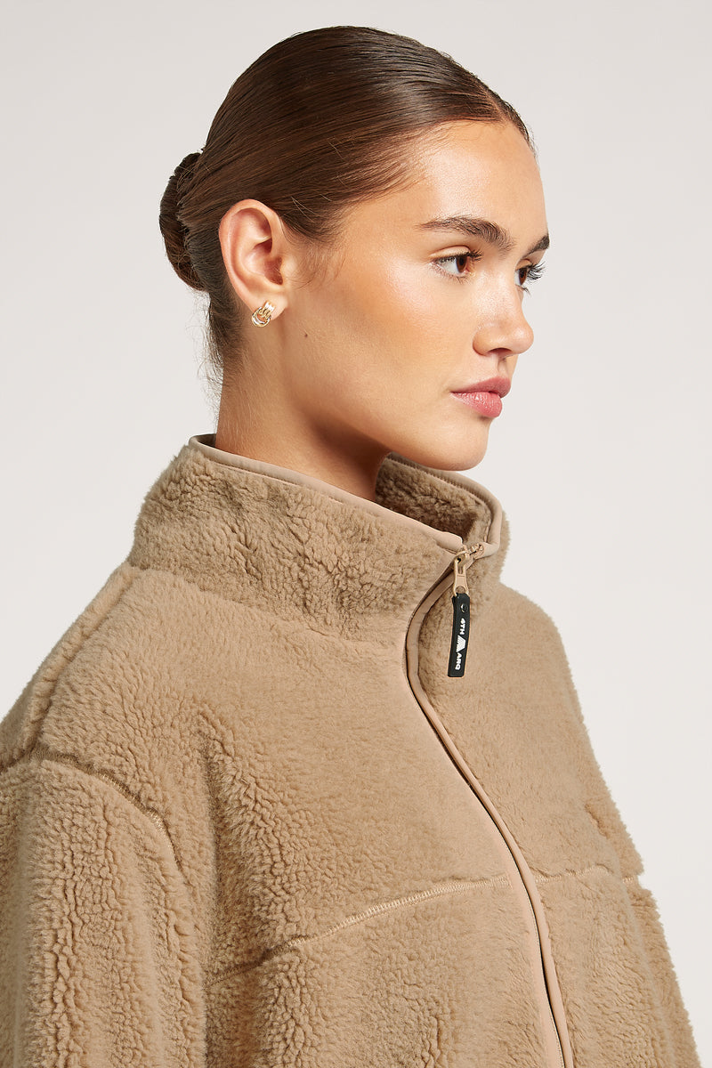 JUDE Fleece Jacket Tan