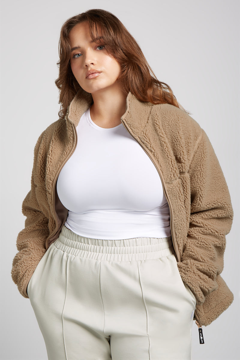 JUDE Fleece Jacket Tan