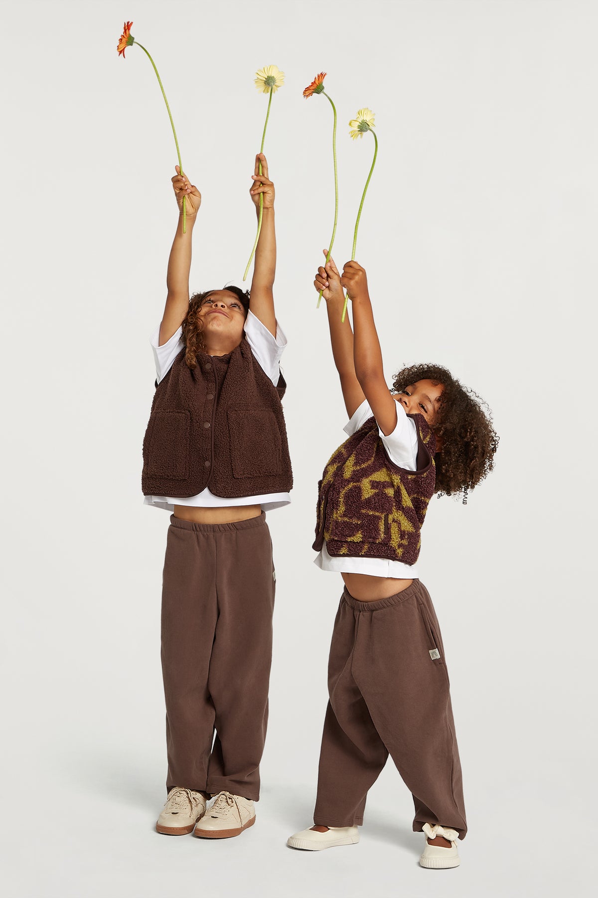 KIDS Fleece Gilet Cacao