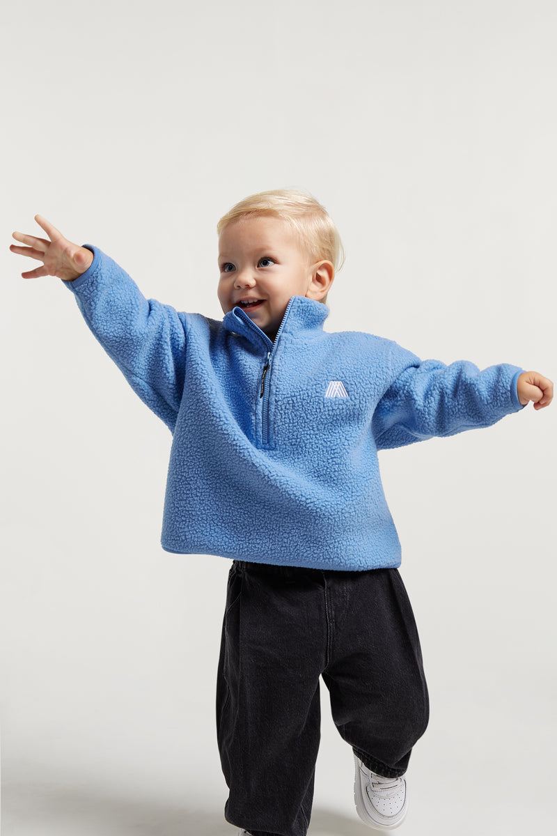 KIDS PHOENIX Half-Zip Aqua