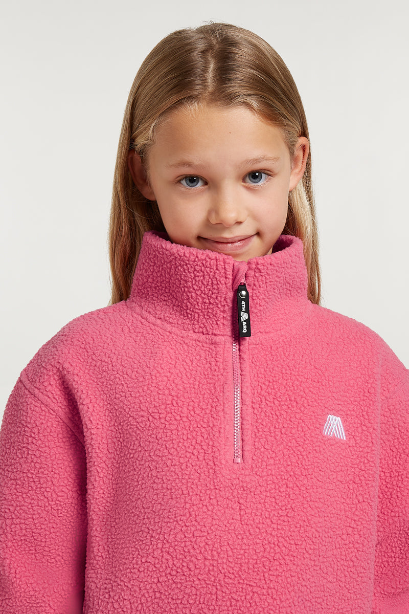KIDS PHOENIX Half-Zip Candy Pink
