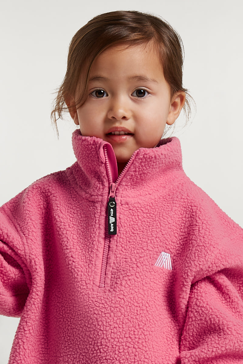 KIDS PHOENIX Half-Zip Candy Pink