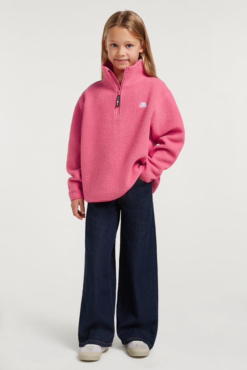 KIDS PHOENIX Half-Zip Candy Pink