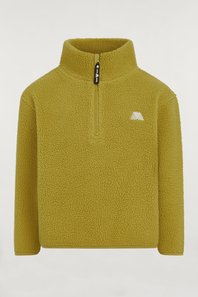 KIDS Half-Zip Soft Olive