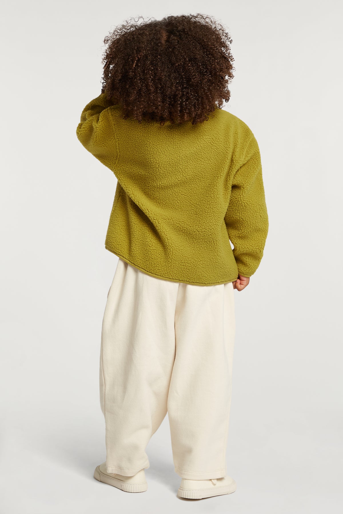 KIDS Half-Zip Soft Olive