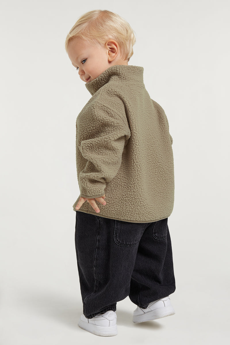 KIDS PHOENIX Half-Zip Soft Sage