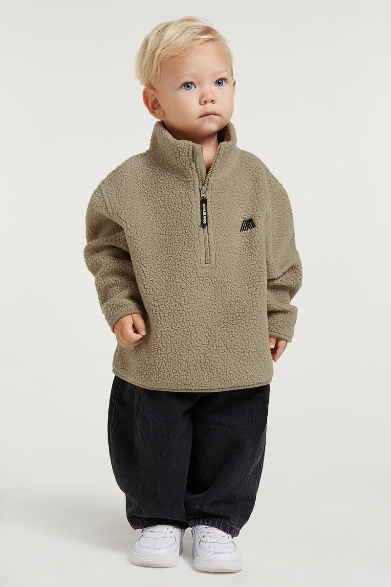 KIDS PHOENIX Half-Zip Soft Sage | 4TH ARQ