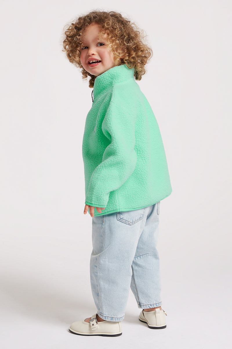 KIDS Half-Zip Sourpop Green