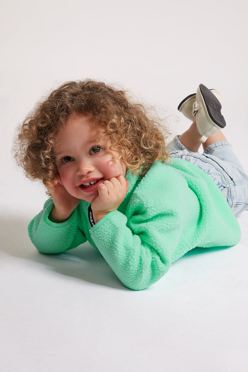 KIDS Half-Zip Sourpop Green