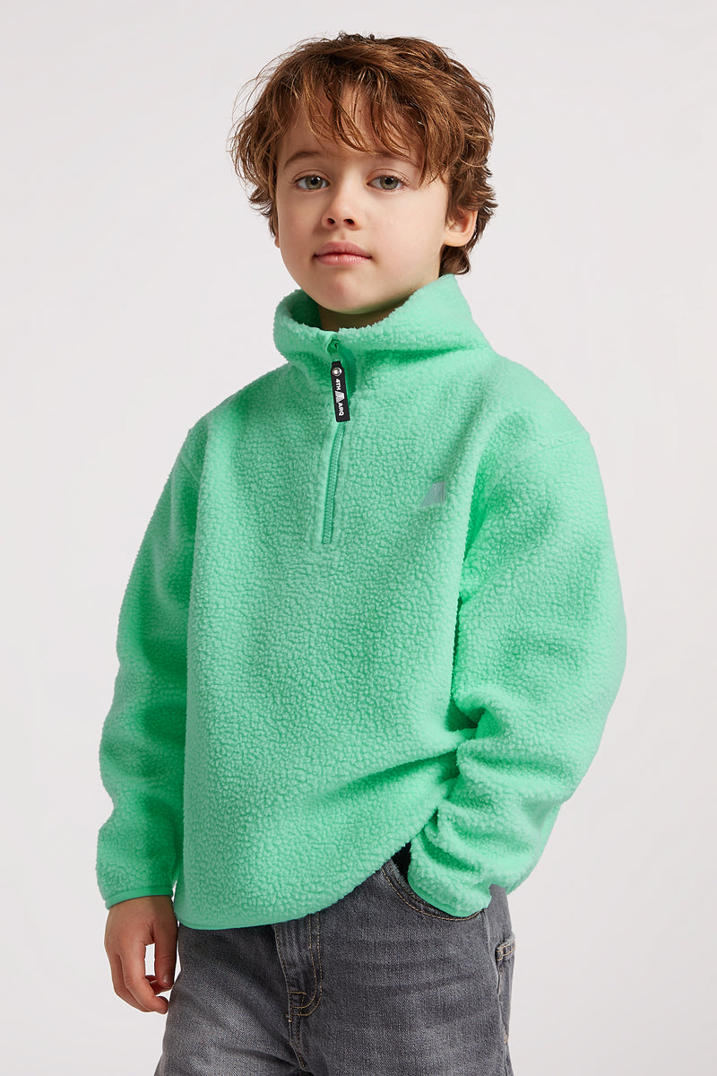 KIDS Half-Zip Sourpop Green