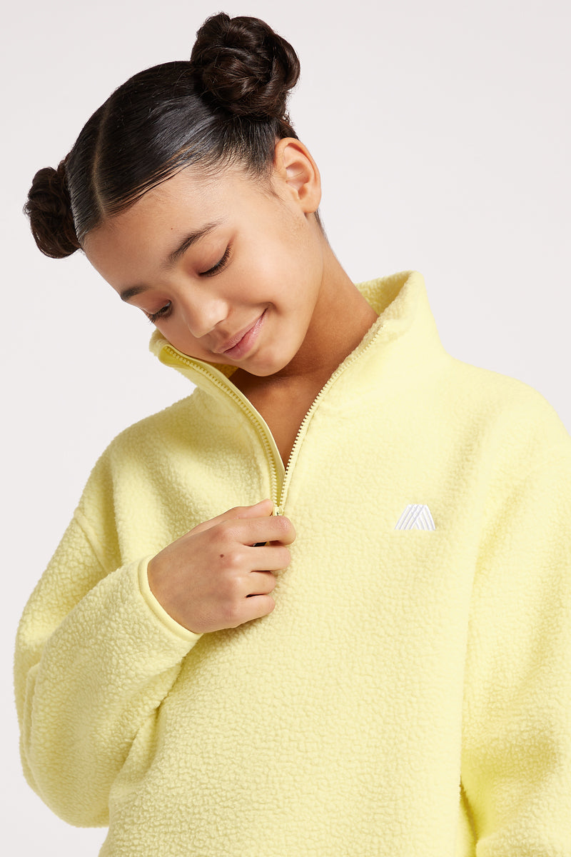 KIDS Half-Zip Sorbet Yellow