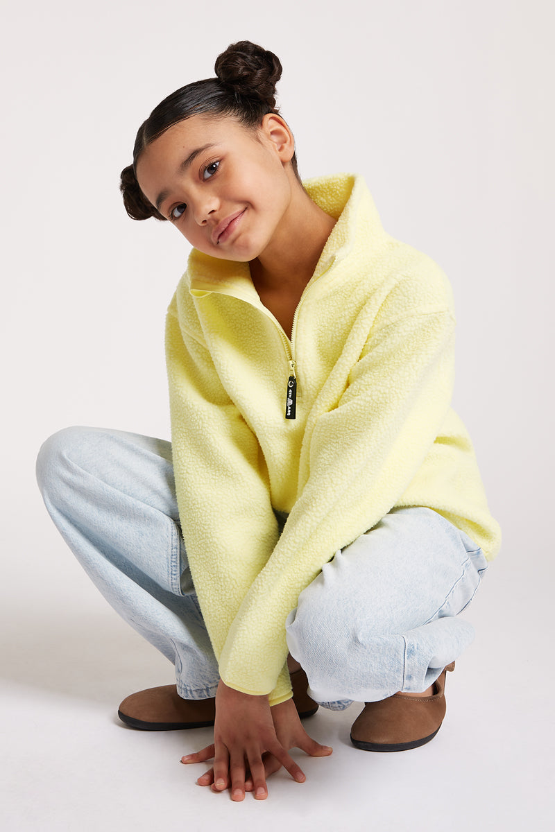 KIDS Half-Zip Sorbet Yellow