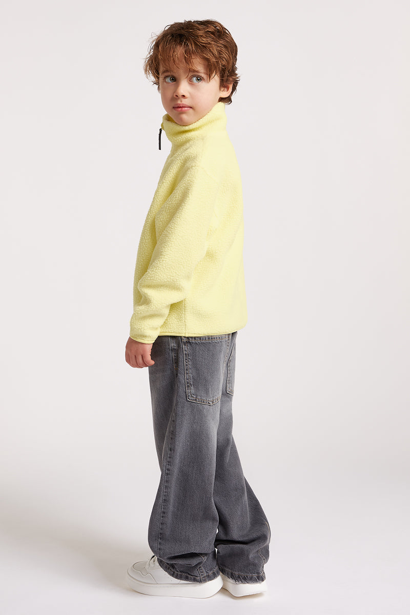 KIDS Half-Zip Sorbet Yellow