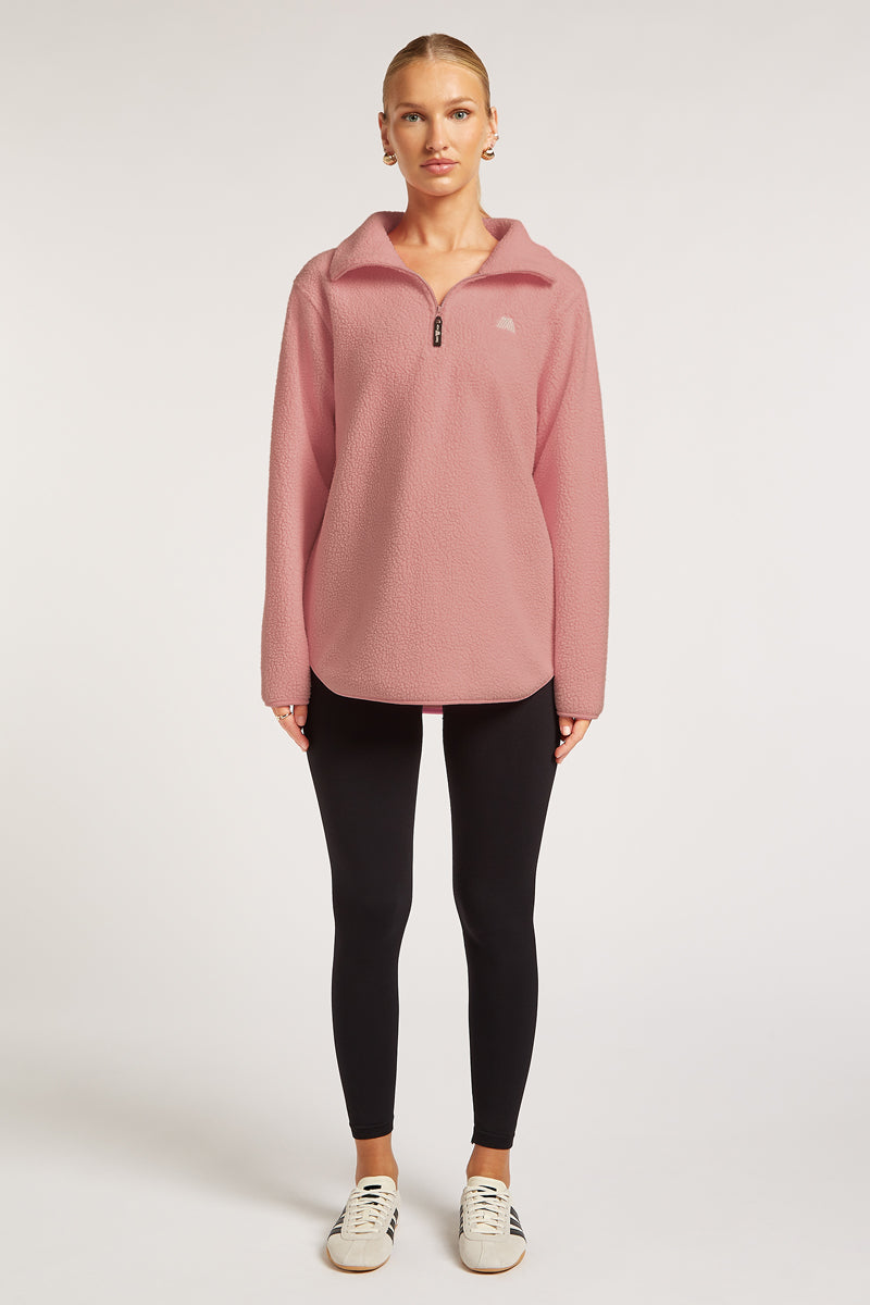 LENNOX Half-Zip Ballerina Pink