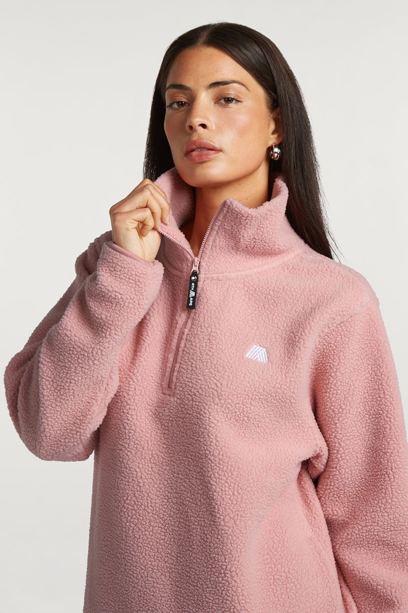 LENNOX Half-Zip Ballerina Pink